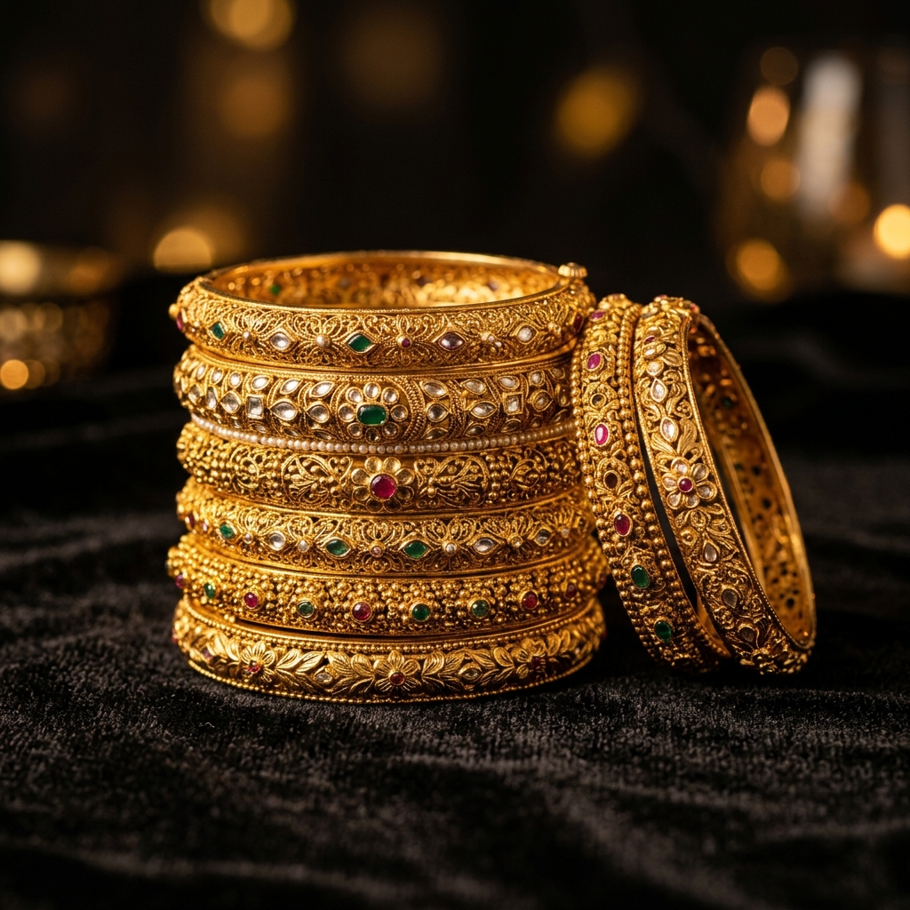 Hakimi Bangles — Crafted with Heart & Gold